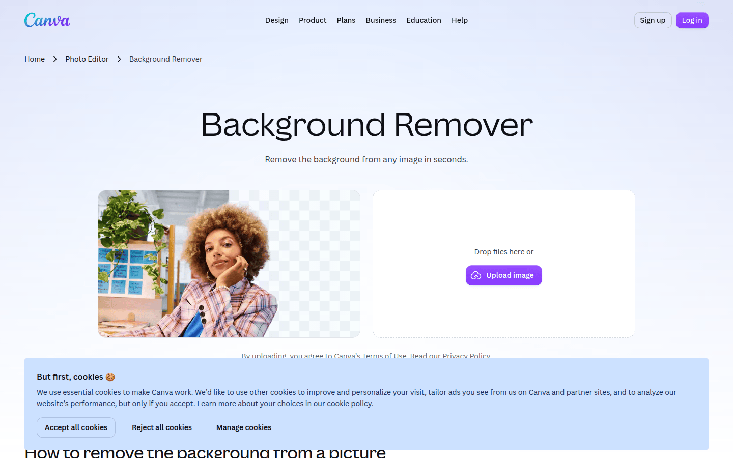 Canva official product page