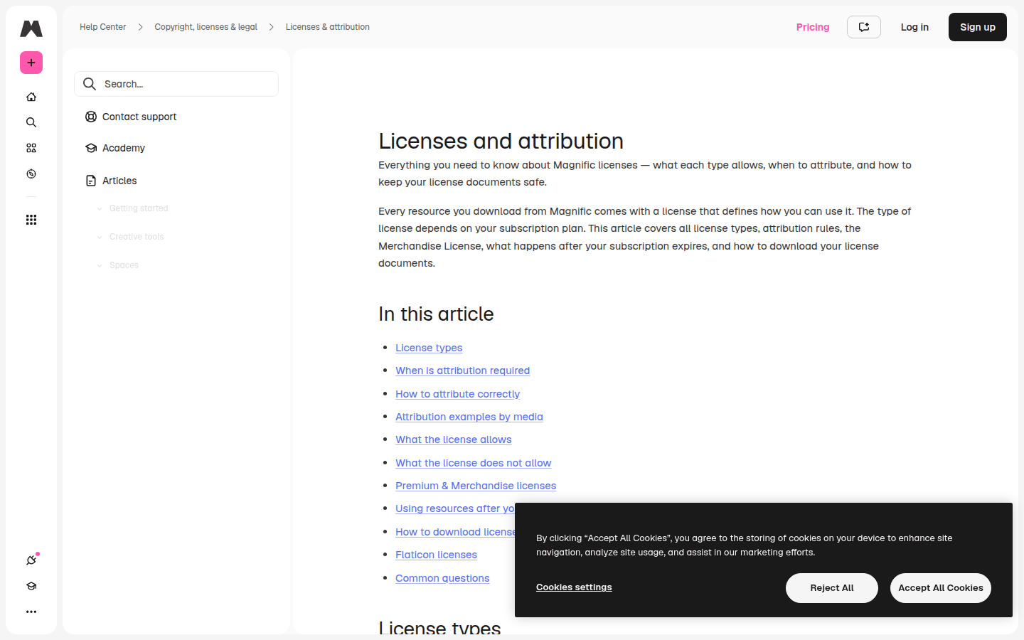 Freepik official product page