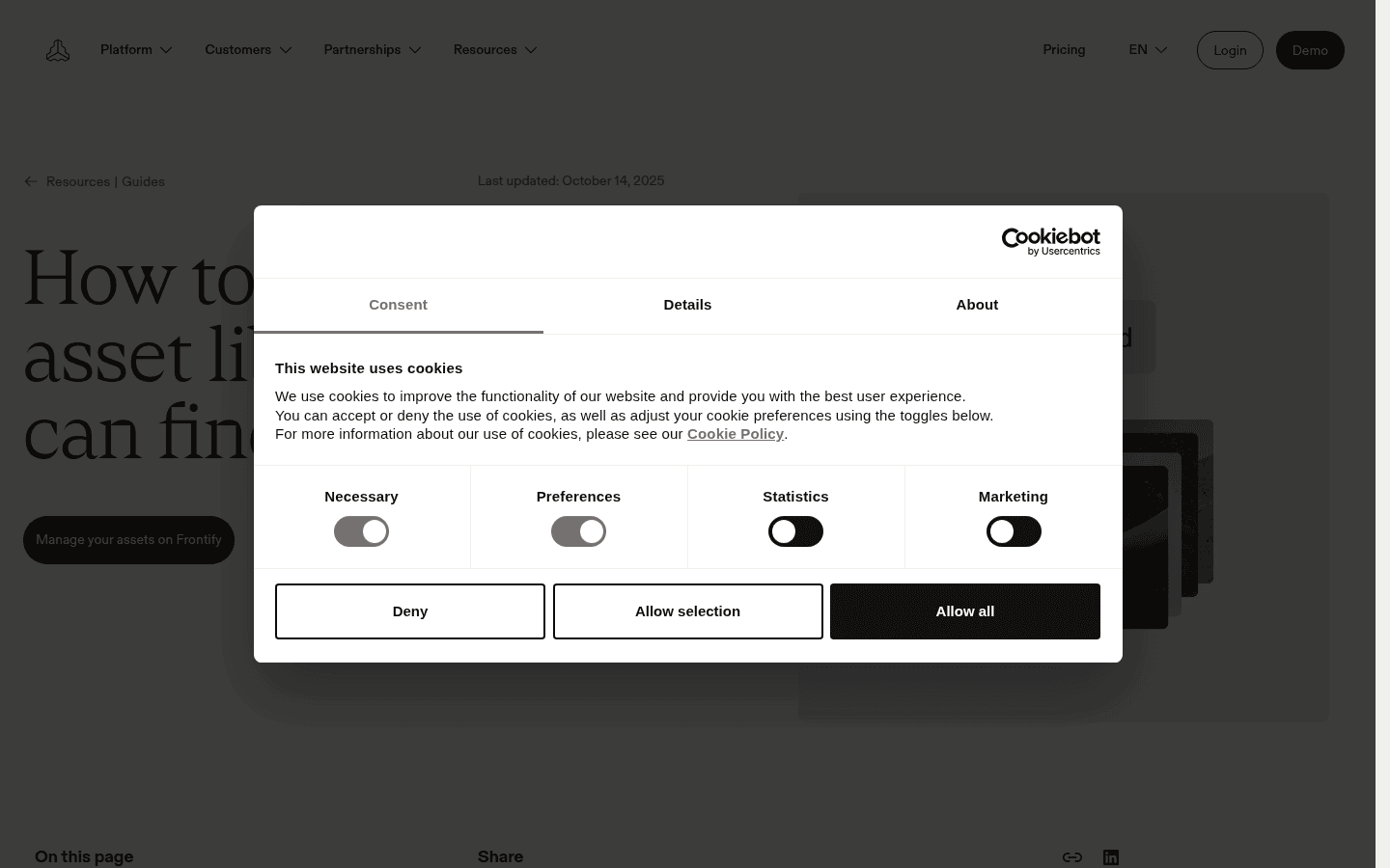Screenshot from Frontify's Asset Library Guide, detailing the importance of structured metadata.