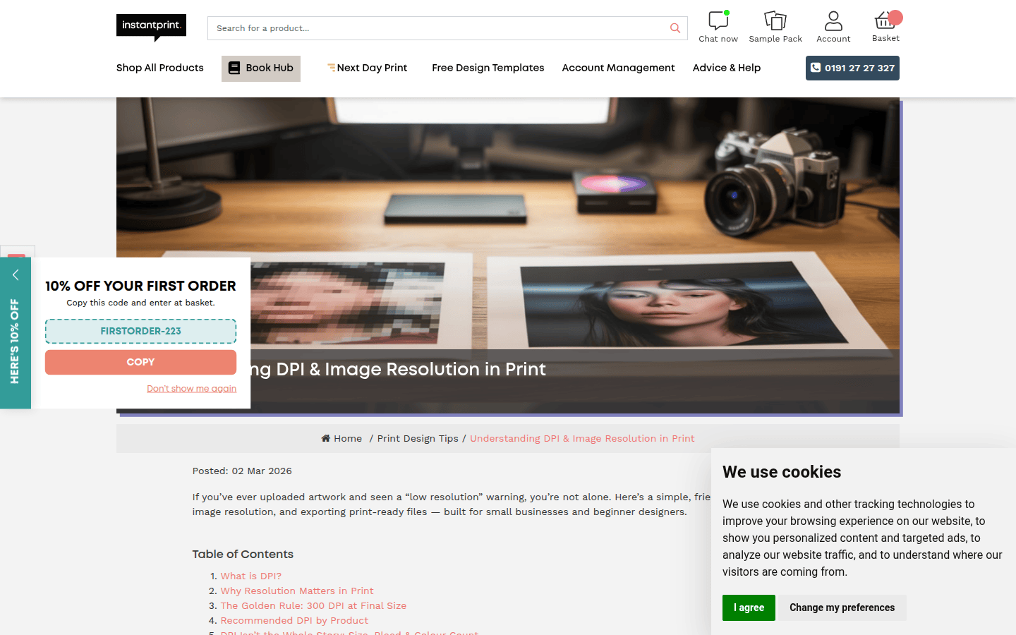 Design tool product page used in this comparison