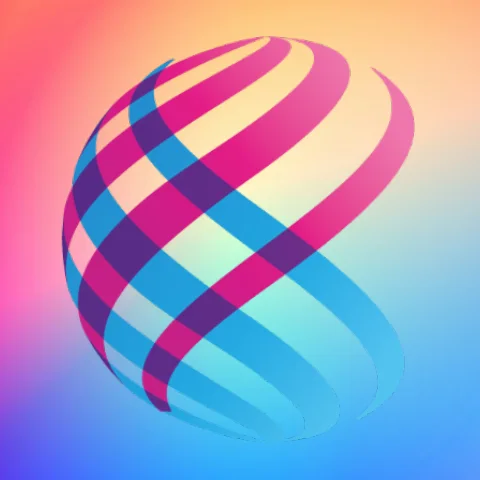 Plane Shatter & Reassemble Icon Animation Template – Square, 7s animated template preview
